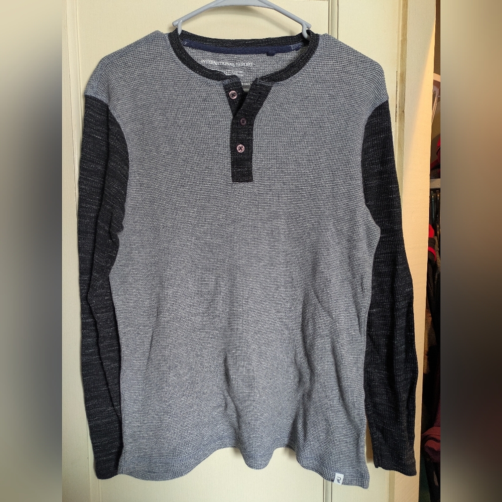 Internation Report Button Long Sleeve Shirt
